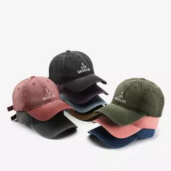 Кепка бейсбольная ретро весна-лето мягкая кепка стираная мужская универсальная повседневная шляпа для отдыха на открытом воздухе с маленьким лицом Adjustable (56-62cm) фиолетовый