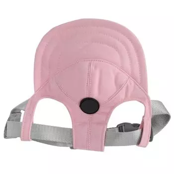 Кепка-бейсболка для собак с регулируемым ремешком для подбородка из хлопчатобумажной ткани, средства защиты от солнца для домашних животных, розовый цвет, размер L S(for 2-4kg) розовый