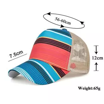 Кепка-бейсболка с сетчатой бейсболкой и цифровым принтом в виде перекрестной резинки с принтом «конский хвост»