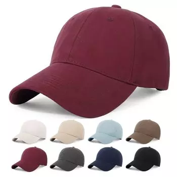 Кепка большого размера, шляпа глубокая очень большая, хлопковая, простая, с защитой от ультрафиолета, размер регулируемый, для улицы, простая, повседневная, унисекс [Geyanuo] мужская, 60-64 см, 100%