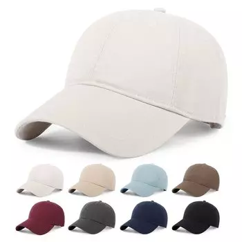 Кепка большого размера, шляпа глубокая очень большая, хлопковая, простая, с защитой от ультрафиолета, размер регулируемый, для улицы, простая, повседневная, унисекс [Geyanuo] мужская, 60-64 см, 100%