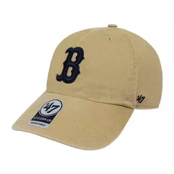 Кепка Brand 47 Cap Cleanup Low Cap MLB Major League Hat Forty Seven Boston Red Sox BOSTON RED SOX Khaki Free Size 47
