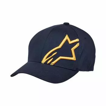КЕПКА CORP SHIFT 2 ТЕМНО-СИНЯЯ ЗОЛОТАЯ [Alpinestars] L-XL 1032-81008