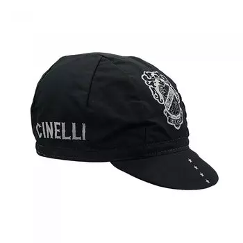 Кепка CREST BLACK CAP черная, свободный размер [Cinelli] чёрный
