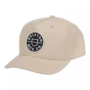 Кепка CREST C MP SNBK CAP Hat Snapback Skater Skate Brand Beige Ivory [Brixton] Мужская [Товар] бежевый