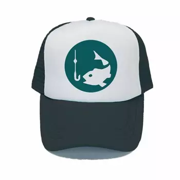 Кепка-дальнобойщик Snapback с изображением животных, рыбной фермы, кепка Jalan Kuari, рыбацкая шляпа для папы, оригинальная охотничья шляпа с форелью и рыбой YY339 56-60cm for adult
