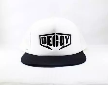 Кепка Decoy DA-17 с плоской сеткой, Япония, свободный размер, белый, черный (0805)