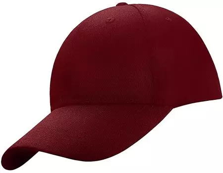 Кепка Deep Type Hat Plain Unisex Large Size UV Protection Cotton [IkucheL] Mens Womens (Бордо)