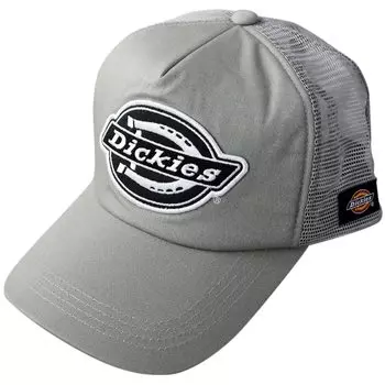 Кепка Dickies Mesh Hat Original Logo Unisex Color Black Mesh Cap American Casual Street Gray XL Men s Women s серый