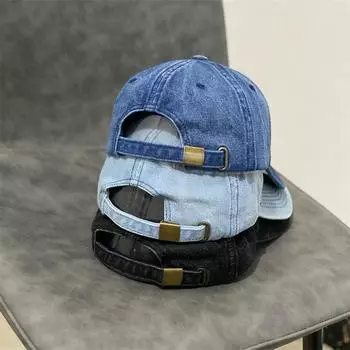 Кепка для активного отдыха женская кепка с мягким верхом универсальная однотонная бейсболка повседневная мужская ковбойская шляпа новая M56-58cm чёрный