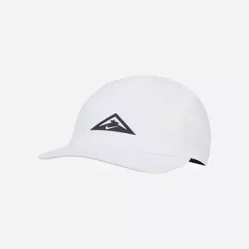 Кепка для бега по пересеченной местности Nike Dri Fit AW84 Белая Черная DR0469-100