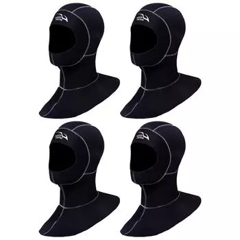 Кепка для дайвинга, капюшон для гидрокостюма, неопреновый капюшон для подводного плавания с плечом для мужчин и женщин L