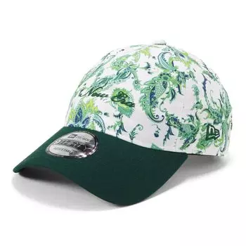 Кепка для гольфа Ботанический зеленый БЕСПЛАТНО GF 930 BOTANICAL WHI GRN [New Era] Пейсли/Темный