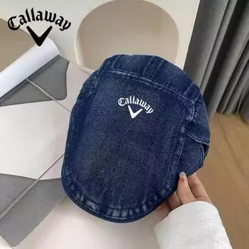 Кепка для гольфа Callaway, берет из нейтрального ретро-стираного денима one size