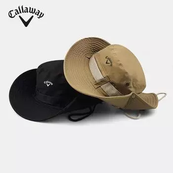 Кепка для гольфа Callaway на шнурке Four Seasons с большими полями, ковбойская шляпа для походов one size чёрный