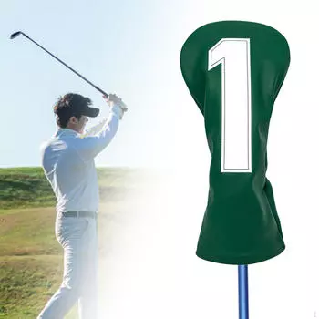 Кепка для гольфа деревянная шляпа из искусственной кожи защитный чехол для головы прочный 12.5x30cm Number 5