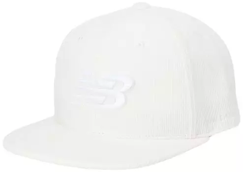 Кепка для гольфа Flat Cap размер унисекс FR [New Balance] (вельвет, регулируемый) / / 012-4287006 030_Белый