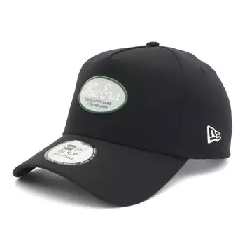 Кепка для гольфа, моющаяся, хлопок, черная, БЕСПЛАТНО GF 940AF SCW, ОВАЛЬНЫЙ ЛОГОТИП BLK 14391384 NER36G5585 [New Era] 9FORTYA-Frame чёрный