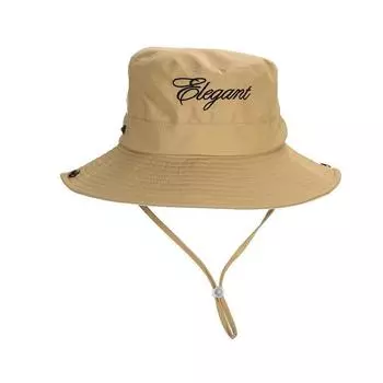 Кепка для кемпинга и пешего туризма, мужская и женская, летняя, солнцезащитная, с козырьком, вышитыми буквами, быстросохнущая, в стиле вестерн, ковбойская шляпа M56-58cm чёрный