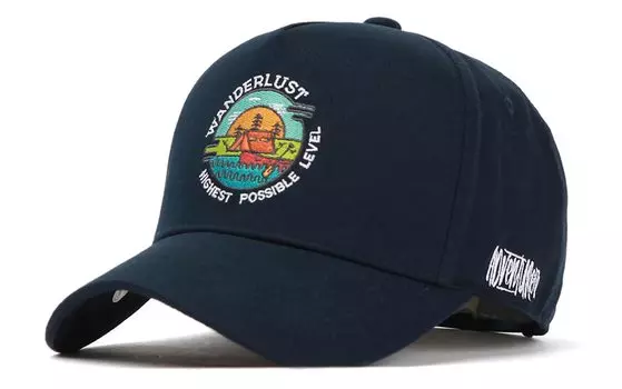 Кепка для кемпинга на открытом воздухе, круглая, вышитая, большого размера, корейская брендовая, кепка, модная в стиле Kpop [FLIPPER] для мужчин и женщин (МЛ, ВМС)