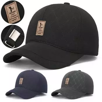 Кепка для мужчин среднего возраста, осенне-зимняя бейсбольная кепка, теплая ветрозащитная кепка для защиты ушей серый