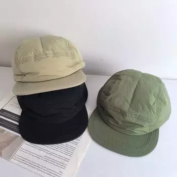 Кепка для походов на открытом воздухе, американская простая теплая холодная бейсболка, быстросохнущая кепка, зимняя кепка для кемпинга M56-58cm чёрный