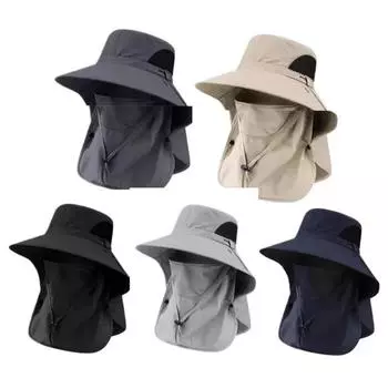 Кепка для походов на открытом воздухе с регулируемым воротом для мужчин и женщин, для скалолазания, защита от солнца, дышащая, ветрозащитная, для рыбалки, с широкими полями, весна-лето армия зеленый