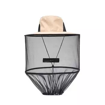 Кепка для рыбалки на открытом воздухе Многофункциональная сетчатая кепка от насекомых и пчел One Size