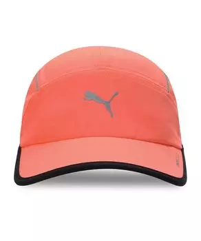 Кепка для тренировок по бегу Runner 5 Short Visor Panel Cap 026167 светящаяся красная свободный размер [PUMA] (05)