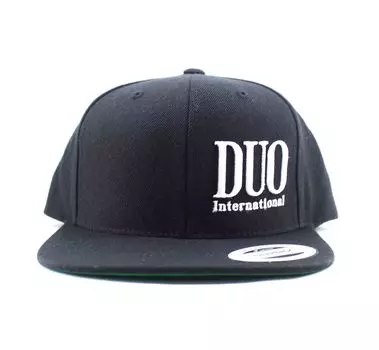 Кепка Duo Snapback, оригинальная японская кепка свободного размера, черная (4078)