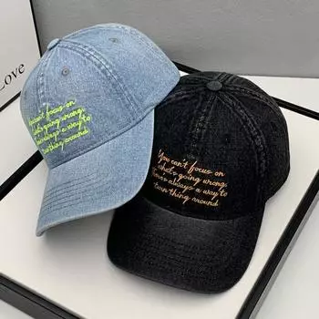 Кепка Four Seasons, мужская весенне-летняя модная джинсовая бейсболка, женская кепка с козырьком, солнцезащитная кепка от солнца adjustable