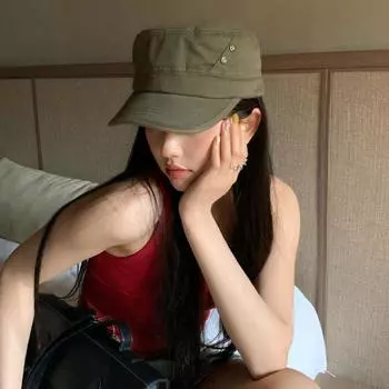 Кепка Harajuku Y2K Flat Top Готическая солнцезащитная кепка Повседневная кепка Y2k с козырьком для мужчин и женщин Style 2