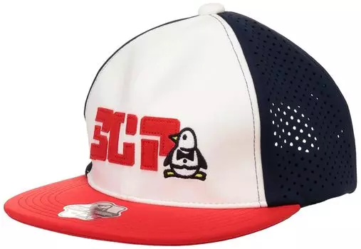 Кепка HIROCK Collaboration Brim Cap Graphic Antibacterial and Deodorant Golf MEBWJC01 WHRD [Munsingwear] [ENVOY] Мужская (Белый Красный)