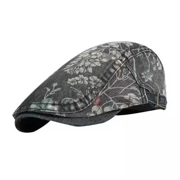 Кепка Hunting Floral CAP516 [Buzz Selection] Кепка, Кепка, Узор, Для активного отдыха, Рыбалка, Гольф, Воздухопроницаемая, Мужская, Женская (черный) чёрный