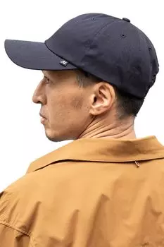 Кепка из хлопкового твила, кепка из хлопкового твила, глубокая большая кепка большого размера, простая бейсболка, хлопковая моющаяся ручная стирка [Nakota] для мужчин и женщин чёрный