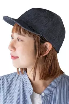 Кепка из нейлонового денима для активного отдыха, бейсболка, джинсовая кепка, весна-лето-осень, индиго, синий, большой размер, для улицы, размер XL, окружность, темный индиго [Nakota]