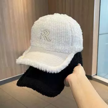 Кепка из овечьей шерсти, зимняя женская бейсболка, теплая кепка для путешествий на открытом воздухе adjustable