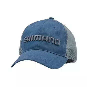 Кепка из саржи и сетки, цвет микс, синий, M [Shimano] CA-008V