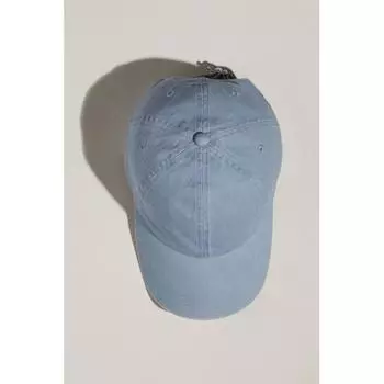 Кепка из твила HM Washed Light Denim Blue