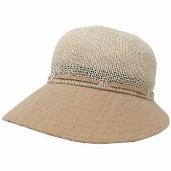 Кепка Кепка вязаная Кепка Кепка жокей Кепка широкая летняя трикотажная Сделано в Японии [Dax] Весна/Лето (L(58.5cm), бежевый) бежевый