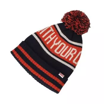 Кепка колледжа вязаная кепка темно-синяя [Chums] тёмно-синий