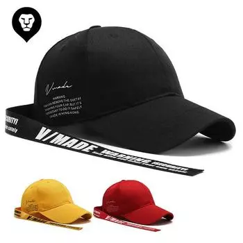 Кепка-лента женская модная повседневная бейсболка мужская хип-хоп кепка хип-хоп поставка Adjustable красный