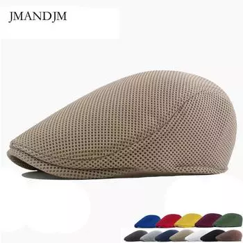 Кепка летняя мужская уличная шляпа от солнца шляпа вперед шляпа газетчика сетчатый дышащий тонкий берет женский Adjustable тёмно-синий