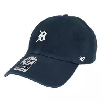 Кепка Major League Mini Logo Chibi Logo Low Cap Hat Cleanup Base Runner Detroit Tigers Navy Free Size BSRNR09GWS [ 47 Brand] Мужская Женская