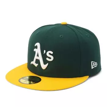 Кепка MLB 59FIFTY ONSPOTZ Custom Made OAK темно-зеленый 7 59Fifty серый Undervisor MLB Oakland Athletics [New Era] 3/8