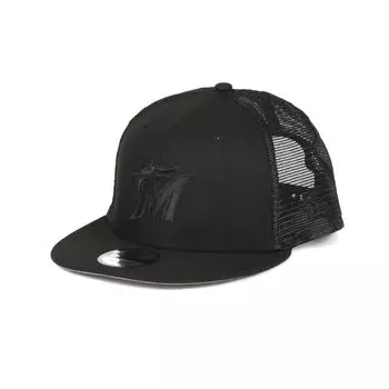 Кепка MLB Mesh Snapback 9FIFTY BLACK ON BLACK Miami Marlins Miami Marlins Свободный размер [New Era]