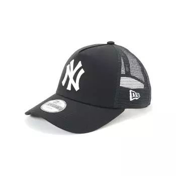 Кепка молодежная 9FORTY Trucker New York Yankees Kids Mesh [New Era] A-образная черная/черная 52,0 см-55,8 см