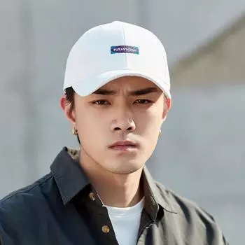 Кепка мужская бейсболка с буквами корейская версия Instagram tide all match женская летняя кепка для путешествий на открытом воздухе модная кепка с жестким верхом M56-58cm
