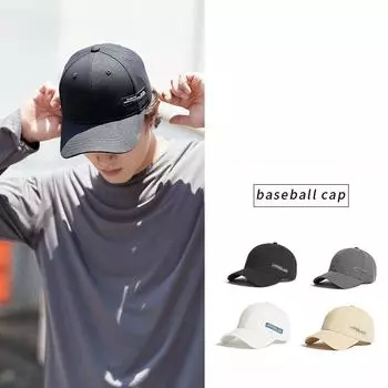 Кепка мужская и женская кепка с козырьком весна-лето кепка корейская версия модной бейсболки с наклейкой мужская уличная повседневная кепка для пары M56-58cm