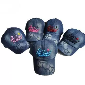 Кепка мужская ковбойская бейсболка простая модная кепка с вышитыми буквами козырек для путешествий на открытом воздухе кепка рыболовная кепка adjustable